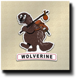 Wolverine  Brown Camper Decal